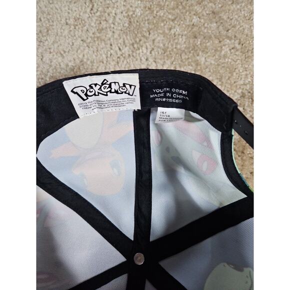 2019 Authentic Pokemon Nintendo All Over Snapback Hat Cap Boys One Size - Picture 3 of 4